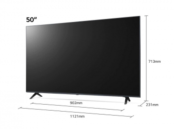50" LED TV LG 50UP77006LB, Black (3840x2160 UHD, SMART TV, DVB-T2/C/S2)