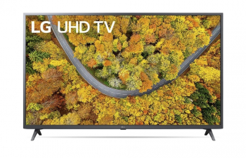 55" LED TV LG 55UP76506LD, Black (3840x2160 UHD, SMART TV, DVB-T2/C/S2)