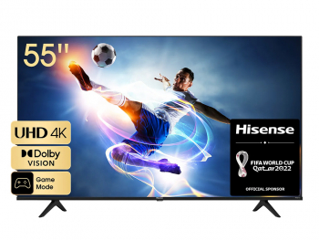 55" LED SMART TV Hisense 55A6BG, Real 4K, 3840x2160, VIDAA OS, Black