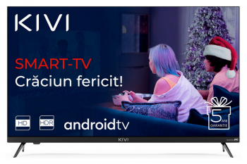 32" LED SMART TV KIVI 32H740LB, 1366x768 HD, Android TV, Black