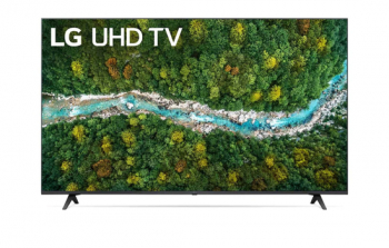 60" LED TV LG 60UP77006LB, Black (3840x2160 UHD, SMART TV, DVB-T2/C/S2)