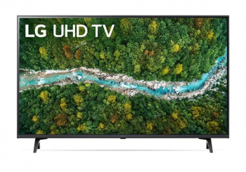 43" LED TV LG 43UP77026LB, Black (3840x2160 UHD, SMART TV, DVB-T2/C/S2)