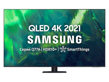 85" LED TV Samsung QE85Q77AAUXUA, Black (3840x2160 UHD, SMART TV, PQI 3400Hz, DVB-T/T2/C/S2)