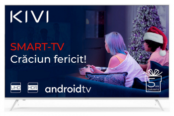 55" LED SMART TV KIVI 55U790LW, Real 4K, 3840x2160, Android TV, White