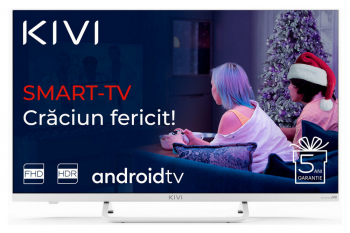 32" LED SMART TV KIVI 32F790LW, 1920x1080 FHD, Android TV, White