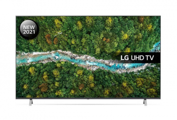 75" LED TV LG 75UP77006LB, Black (3840x2160 UHD, SMART TV, DVB-T2/C/S2)