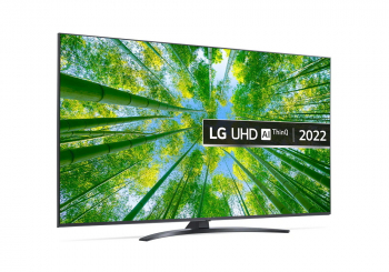 55" LED TV LG 55UQ81006LB, Black (3840x2160 UHD, SMART TV, DVB-T2/C/S2)