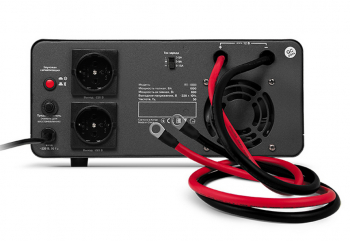 UPS SVEN  RT-1000, 1000VA/600W, Pure sine wave, AVR, LCD, 2 Shuko socket, Metal case, External bat.