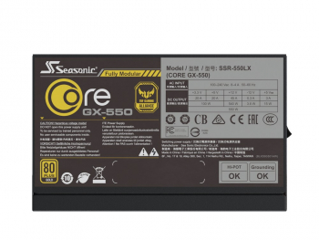  Power Supply ATX 650W Seasonic Core GX-650 80+ Gold, 120mm fan, Full Modular, S2FC