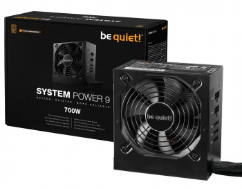 Power Supply ATX 700W be quiet! SYSTEM POWER 9 CM, 80+ Bronze, 120mm, Active PFC, Semi-modular