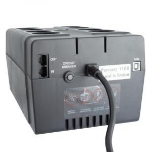 UPS PowerCom CUB-850E 850VA/510W LCD, AVR, USB-B, RJ45/RJ11, 8*Schuko 