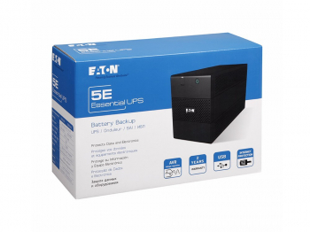 UPS Eaton 5E650iUSBDIN 650VA/360W Line Interactive, AVR, RJ11/RJ45, USB, 1*Schuko, 2*IEC-320-C13