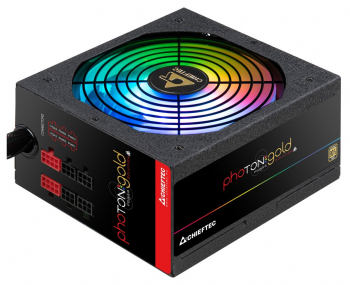 Power Supply ATX 650W Chieftec PHOTON GOLD GDP-650C-RGB, 80+ Gold, Active PFC, 140mm, Modular, RGB