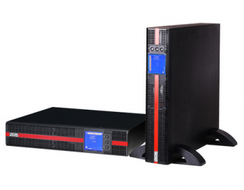UPS PowerCom MRT-1000, Rack&Tower, 1000VA/1000W, Online, LCD, USB,SNMP SLOT, Ex. Batt. Con., 2xShuko
