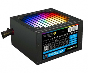 Power Supply ATX 700W GAMEMAX VP-700-RGB, 80+ Bronze , Active PFC, 120mm RGB fan, Fan Control