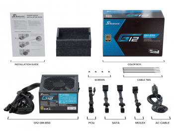  Power Supply ATX 850W Seasonic G12 GM-850 80+ Gold, 120mm fan, LLC, Semi-modular, S2FC 