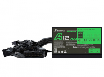  Power Supply ATX 700W Seasonic A12-700, 80+, 120mm fan, Flat black cables, S2FC