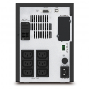 APC Easy UPS SMV1000CAI 1000VA/700W, Tower, Sinewave, Line inter., LCD, AVR, USB, Comm. slot, 6*C13