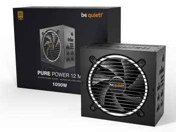 Power Supply ATX 1000W be quiet! PURE POWER 12 M, 80+ Gold, ATX.3.0, LLC+SR+DC/DC, Full Modular 