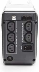 UPS PowerCom IMD-825AP 825VA/495W Line Interactive, AVR, LCD, RJ45/RJ11, USB, 3xSchuko Sockets