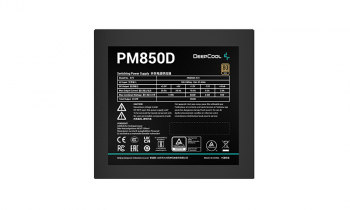 Power Supply ATX 850W Deepcool PM850D, 80+ Gold, Active PFC, Full Bridge, LLC+SRC+DC/DC, 120mm