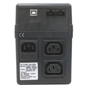 UPS PowerCom BNT- 800AP 800VA/480W Line Interactive, AVR, RJ45, USB, 2*IEC Sockets