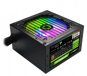 Power Supply ATX 600W GAMEMAX VP-600-RGB, 80+ Bonze , Active PFC, 120mm RGB fan, Fan Control