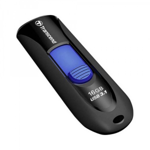  16GB USB3.1 Flash Drive Transcend "JetFlash  790", Black, Slider (R/W:90/20MB/s)