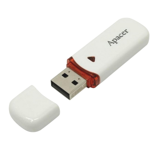  32GB USB2.0 Flash Drive  Apacer "AH333", White, Classic Cap (AP32GAH333W-1)