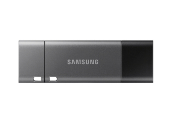  64GB USB3.1/Type-C Flash Drive Samsung Duo Plus "MUF-64DB/APC", Black-Grey, DUO Case (R:200MB/s)