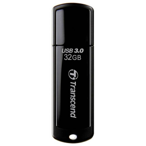  32GB USB3.1 Flash Drive Transcend "JetFlash  700", Black, Classic (R/W:90/20MB/s)