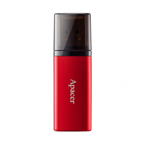  64GB USB3.1 Flash Drive  Apacer "AH25B", Red, Matte Metal Shell, Classic Cap (AP64GAH25BR-1)