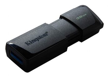  32GB USB3.2 Flash Drive Kingston DataTraveler Exodia (DTXM/32GB), Black-Black, Plastic, Slider Cap
