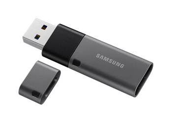  64GB USB3.1/Type-C Flash Drive Samsung Duo Plus "MUF-64DB/APC", Black-Grey, DUO Case (R:200MB/s)