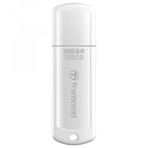 128GB  USB3.1 Flash Drive Transcend "JetFlash  730", White Classic Cap (R/W:90/40MB/s)