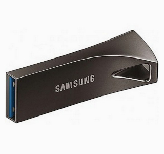  32GB USB3.1 Flash Drive Samsung Bar Plus "MUF-32BE4/APC", Grey, Metal Case (R:200MB/s)