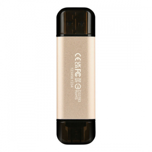  512GB USB3.1/Type-C Flash Drive  Transcend "JetFlash 930C", Gold, Classic Cap,OTG (R/W:420/400MB/s)