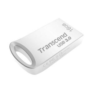  16GB USB3.1 Flash Drive Transcend "JetFlash 710S", Silver, Metal Case, Ultra-Slim (R/W:90/20MB/s)