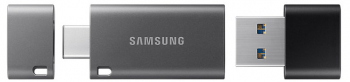  64GB USB3.1/Type-C Flash Drive Samsung Duo Plus "MUF-64DB/APC", Black-Grey, DUO Case (R:200MB/s)