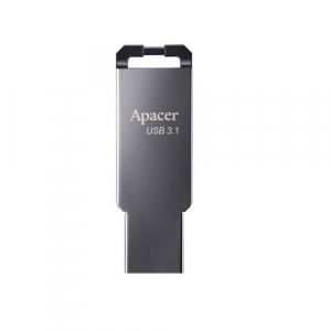  64GB USB3.1 Flash Drive Apacer "AH360", Black Nickel, Slim Metallic, Capless (AP64GAH360A-1)