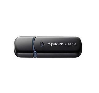  16GB USB3.1 Flash Drive  Apacer "AH355", Black, Classic Cap (AP16GAH355B-1)