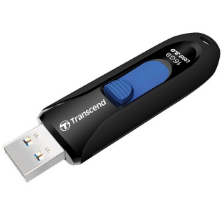  16GB USB3.1 Flash Drive Transcend "JetFlash  790", Black, Slider (R/W:90/20MB/s)