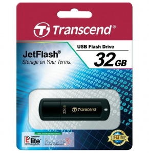  32GB USB2.0 Flash Drive Transcend "JetFlash  350", Black, Classic Cap (R/W:18/8MB/s)