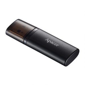  32GB USB3.1 Flash Drive  Apacer "AH25B",  Black, Matte Metal, Classic Cap (AP32GAH25BB-1)