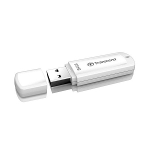  64GB USB2.0 Flash Drive Transcend "JetFlash  370", White, Classic Cap (R/W:20/10MB/s)