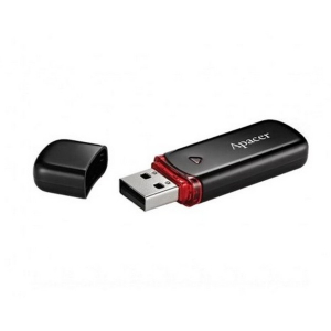  32GB USB2.0 Flash Drive  Apacer "AH333", Black, Classic Cap (AP32GAH333B-1)