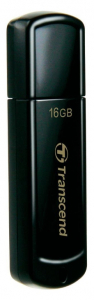  16GB USB2.0 Flash Drive Transcend "JetFlash  350", Black, Classic Cap (R/W:18/6MB/s)