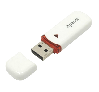  16GB USB2.0 Flash Drive  Apacer "AH333", White, Classic Cap (AP16GAH333W-1)