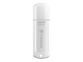  64GB USB3.1 Flash Drive Transcend "JetFlash  730", White, Classic Cap (R/W:90/30MB/s)
