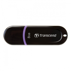   8GB USB2.0 Flash Drive Transcend "JetFlash  300", Black, Classic Cap (R/W:18/4MB/s)